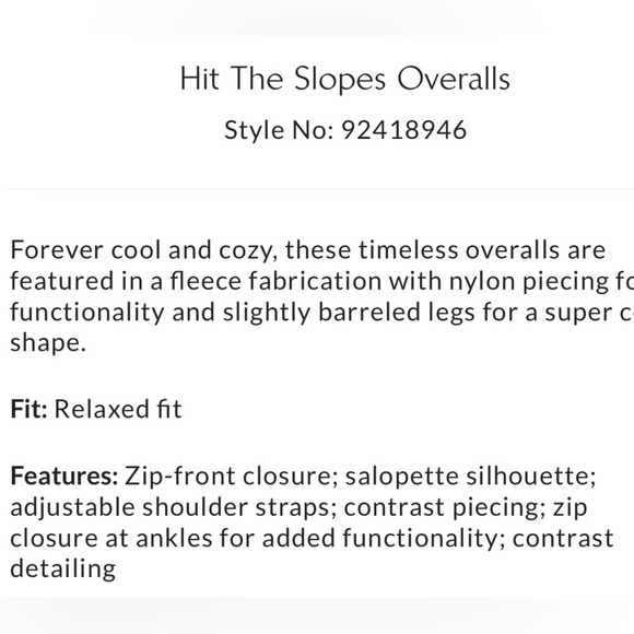 Free People Hit The Slopes Overalls Size Large NEW - Picture 5 of 16